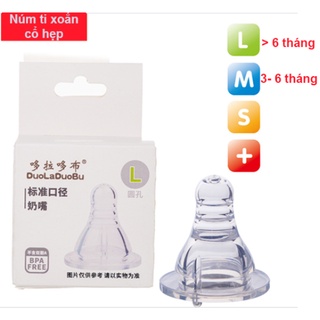 Núm ti cổ hẹp dạng xoắn - núm ti cổ hẹp