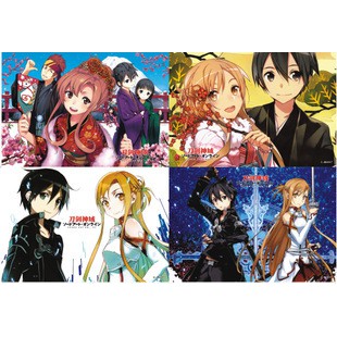 Poster sword art online poster ảnh anime chibi tranh treo album ảnh in hình đẹp