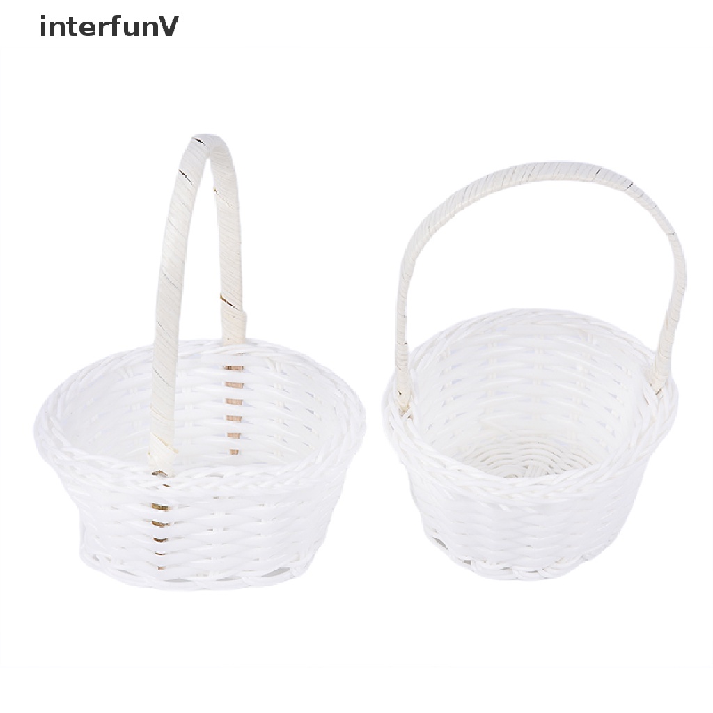 1 Giỏ Đan Mây Mini Bằng Nhựa Dùng Đựng Trà / Cà Phê Tiện Dụng Mang Theo Du Lịch Dã Ngoại