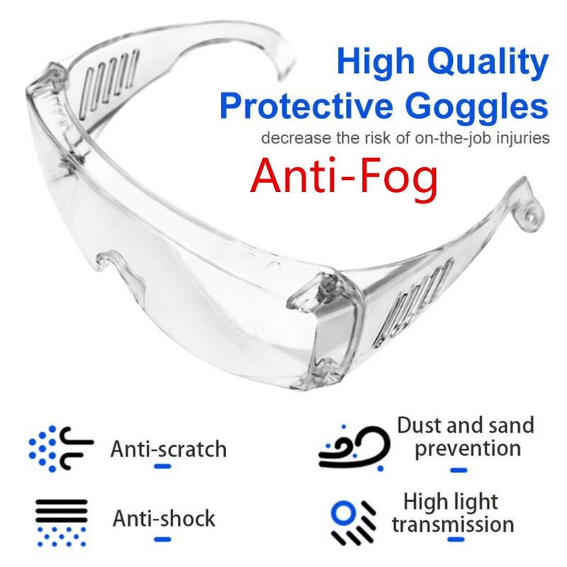 Glasses Kính bảo vệ chống sương mù ANTI-Fog Chống bụi và kính chắn gió chống nước Thoải mái khi đeo ngoài trời phải có