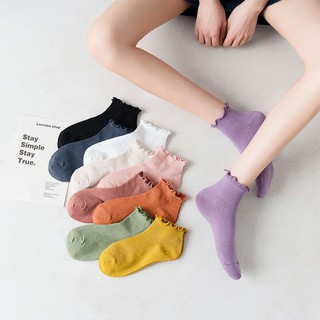 Tất Vớ Trơn Cổ Nhún 9 màu Zanmoo basic