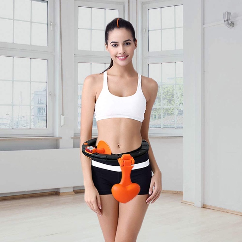 Vòng lắc eo HULA đa năng có đồng hồ đo, Vòng lắc eo tập thể dục giảm mỡ tại nhà thông minh điều hòa nhịp tim A22