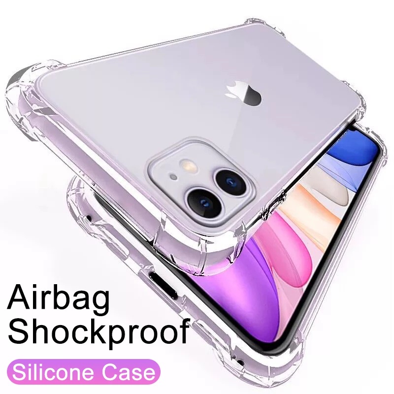 Ốp Điện Thoại TPU Silicone Mềm Trong Suốt Cho iPhone X XR XS MAX