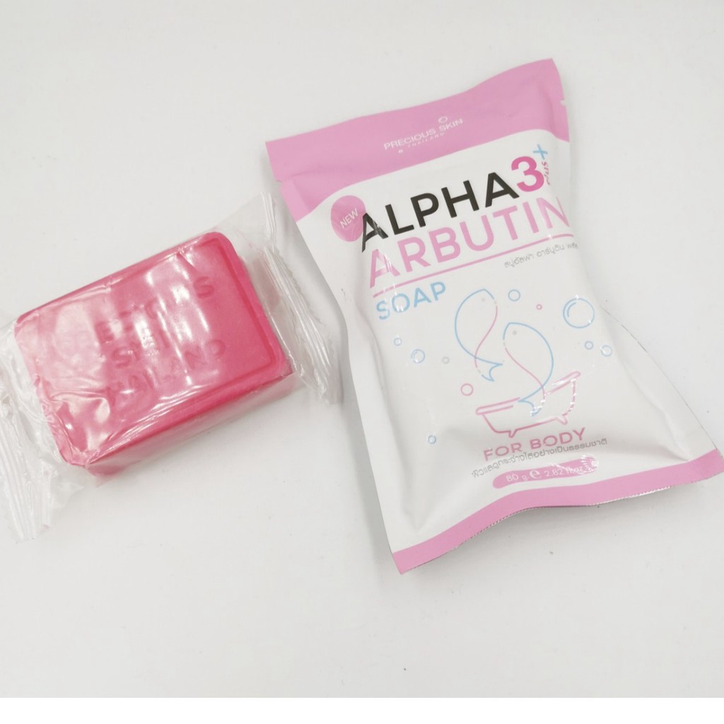 Soap Xà Phòng Tắm Trắng Da Body ALPHA ARBUTIN 3+ Plus 80g - Thái Lan [salesale]