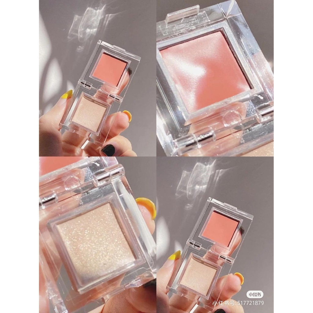 Phấn má hồng hai màu trang điểm làm sáng da tự nhiên lâu trôi