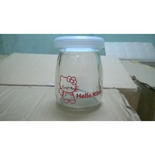 Tặng thìa, 10Hũ làm sữa chua Hello kitty.
