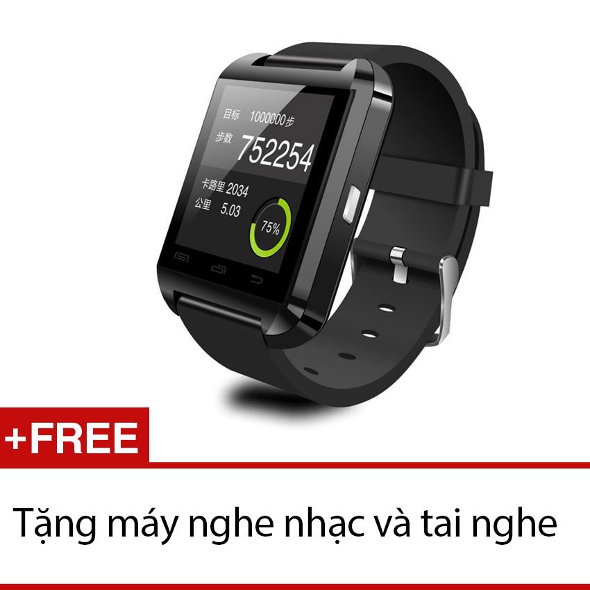 Đồng hồ thông minh U8 - Đen (BH 12T)