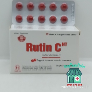 Rutin c ht hộp 100 viên