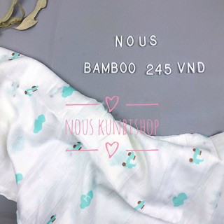 Nous - khăn sợi tre bamboo 6 màu
