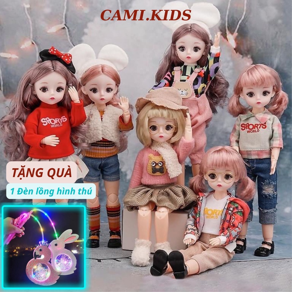 (ẢNH THẬT) Búp bê barbie size 30cm mắt 4D khớp linh hoạt tuỳ chỉnh được nhiều tư thế, đồ chơi yêu thích của bé, quà tặng