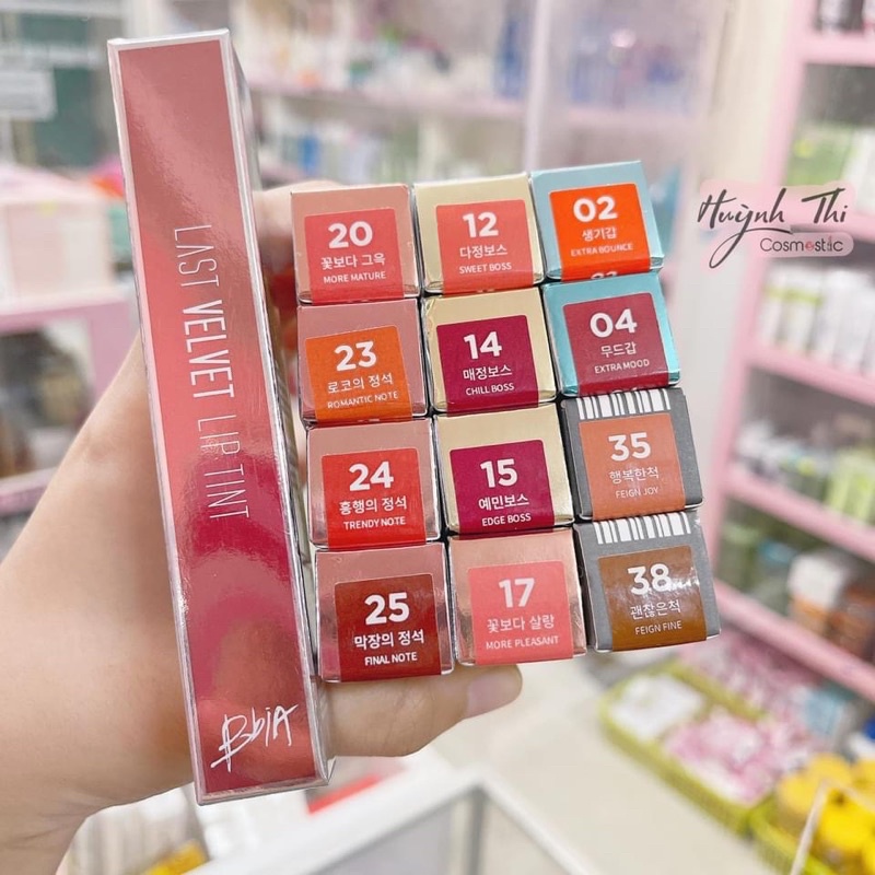 Son Kem Lì Bbia Last Velvet Lip Tint Asia Edition 5g đủ màu-ha anh shop