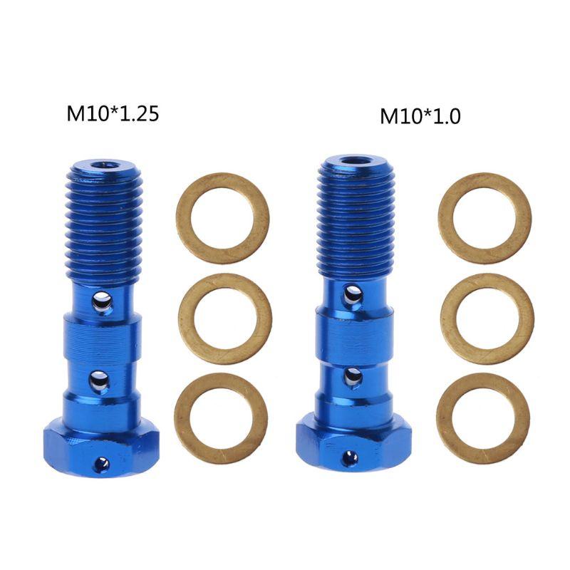 Vít bu lông vặn ống xi lanh dầu thủy lực m10x1.25 / m10x1.0 và vòng đệm cho xe mô tô
