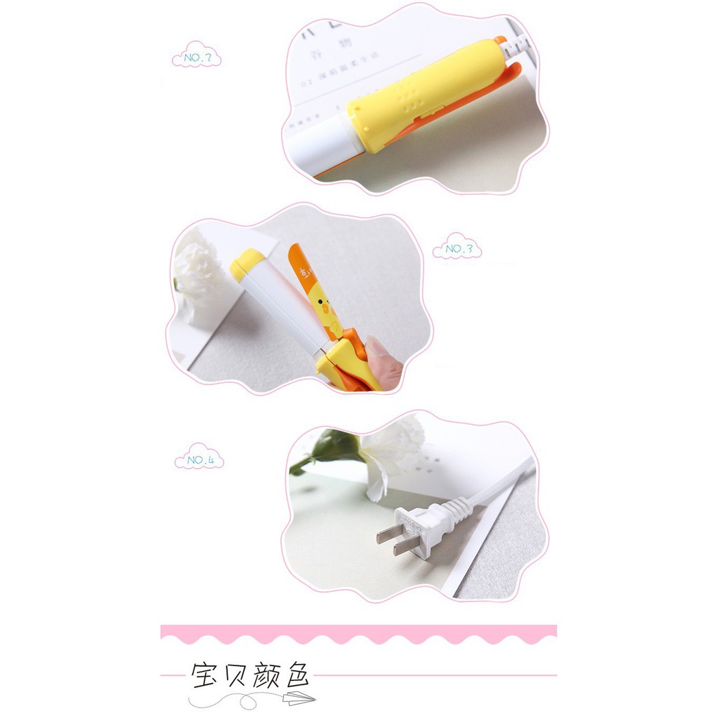 Máy Làm Tóc 2 In 1 Làm Xoăn Ép Thẳng Full Box Nhiều Mẫu Cute