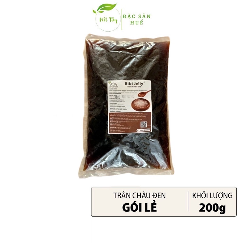 Trân Châu 3Q Trân Châu Trắng Đen Bibi Jelly Vị Caramel 500gram Ngon Giòn Nguyên Liệu Pha Chế Trà Sữa