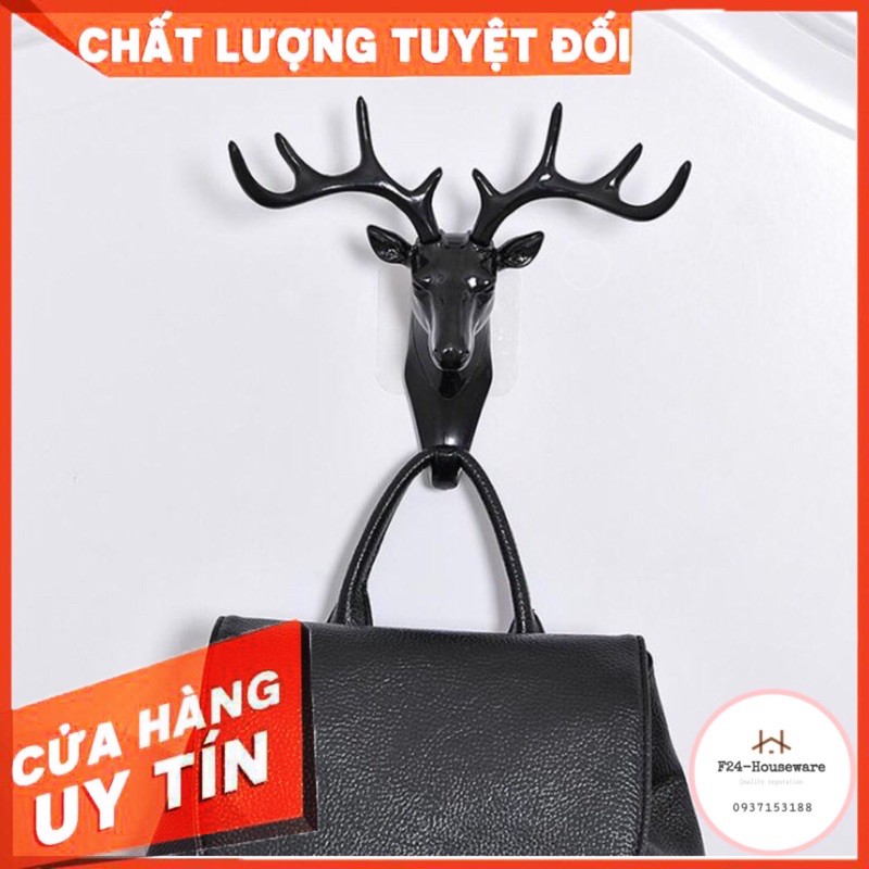 Móc hươu treo đồ dán tường hình con hươu chịu lực tốt