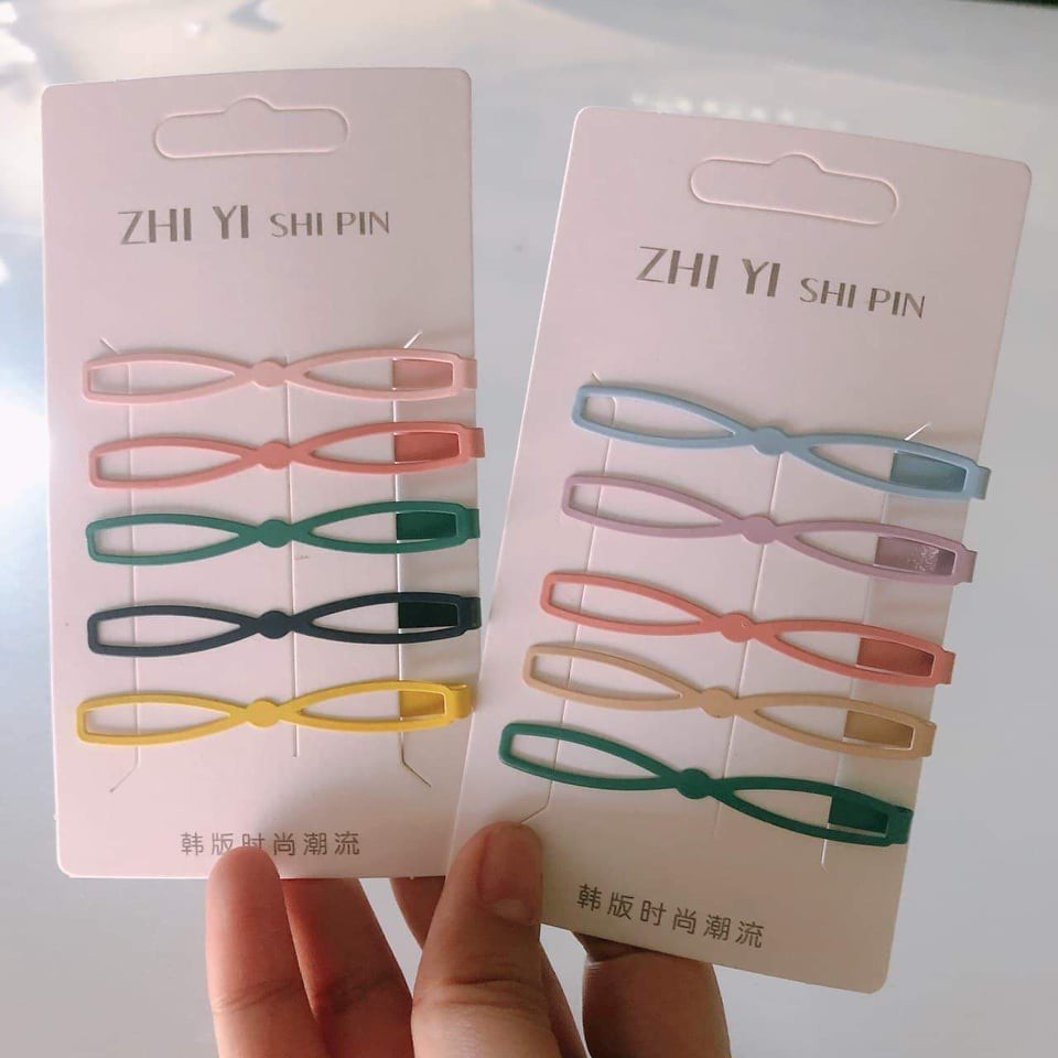 Set 5 Kẹp Tóc Phong Cách Hàn Quốc Xinh Xắn Dễ Thương Cho Nữ