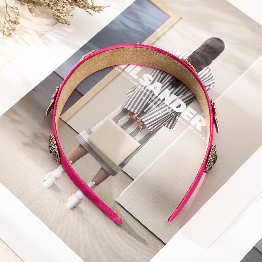 Băng Đô Cài Tóc Đính Đá Pha Lê Và Ngọc Trai Phong Cách Retro Cho Nữ