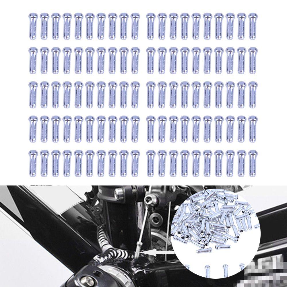 Danilo Set 100 Đầu Bọc Dây Phanh Xe Đạp Bằng Hợp Kim Nhôm