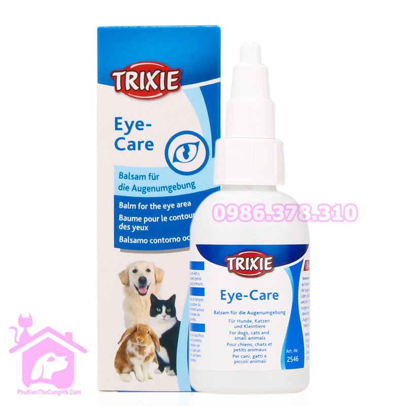 Tẩy ố mắt mắt Trixie Eye Care Balsam Fur 50ml cho thú cưng - Phụ kiện Chó mèo Pet shop Hà Nội