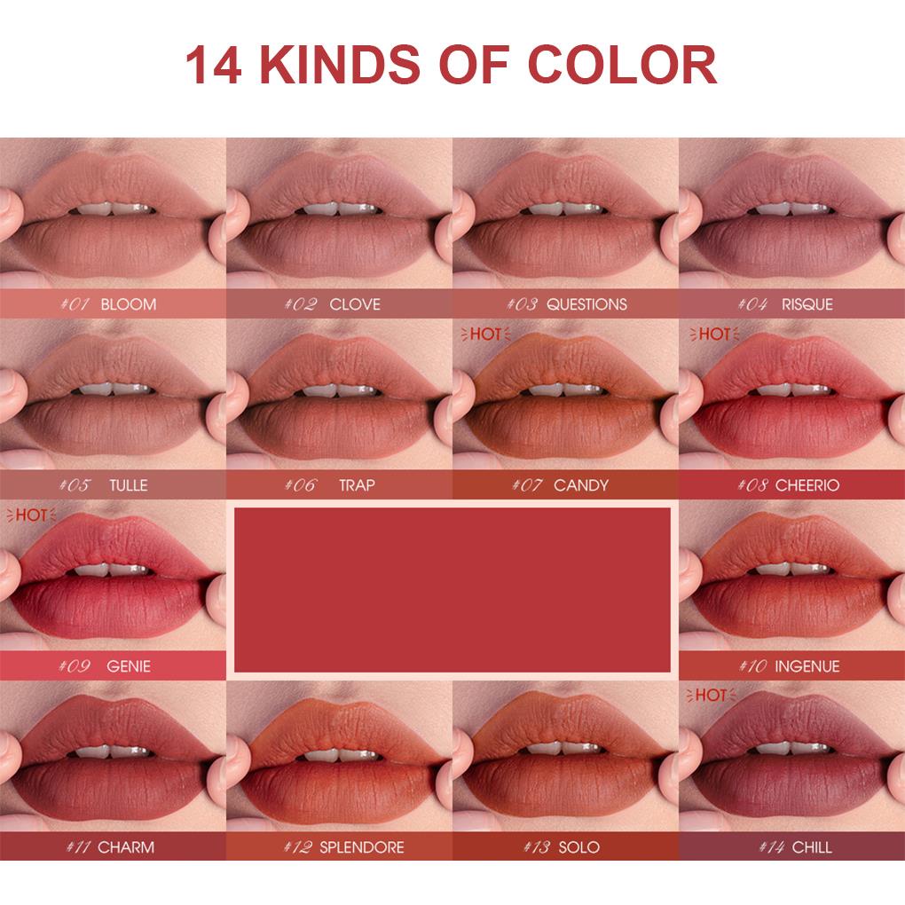 [Hàng mới về] Son lì chống thấm nước lâu trôi không dính cốc có thể làm má hồng chuyên dụng cho trang điểm