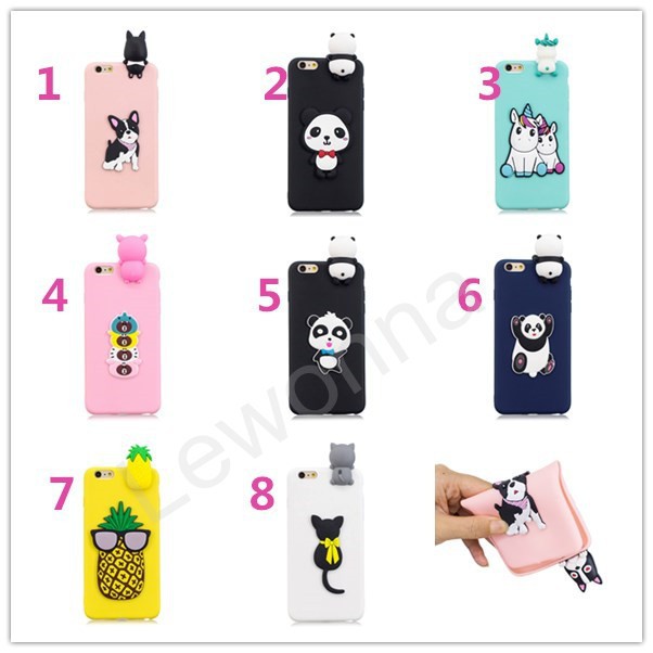 Samsung Galaxy S8 S9 Plus S8+ Cute Case Soft 3D Cartoon Silicone Phone Cover/PP