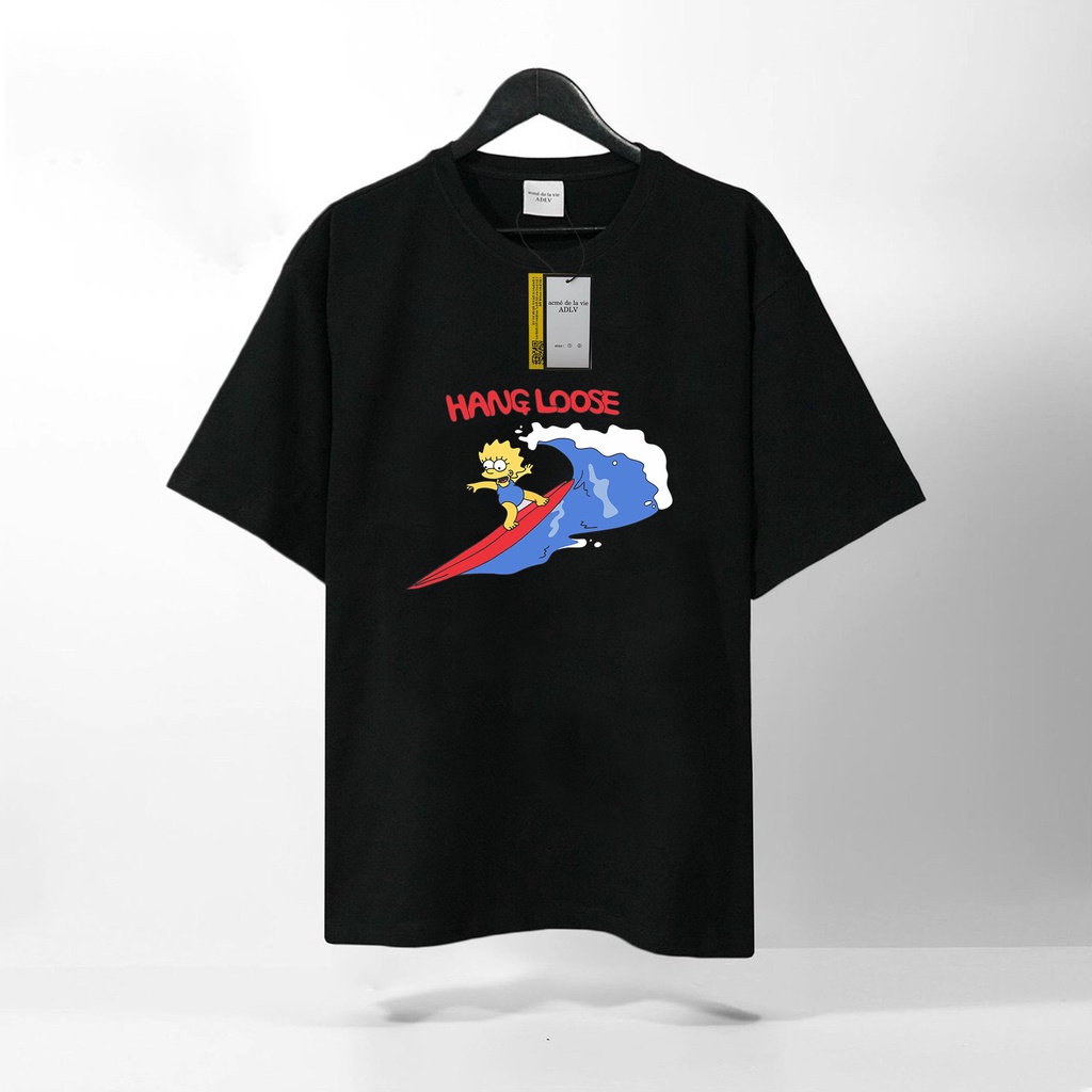 Áo Thun Tay Lỡ ADLV The Simpsons, áo phông unisex Form rộng oversize, chất liệu Cotton. KKIMShop