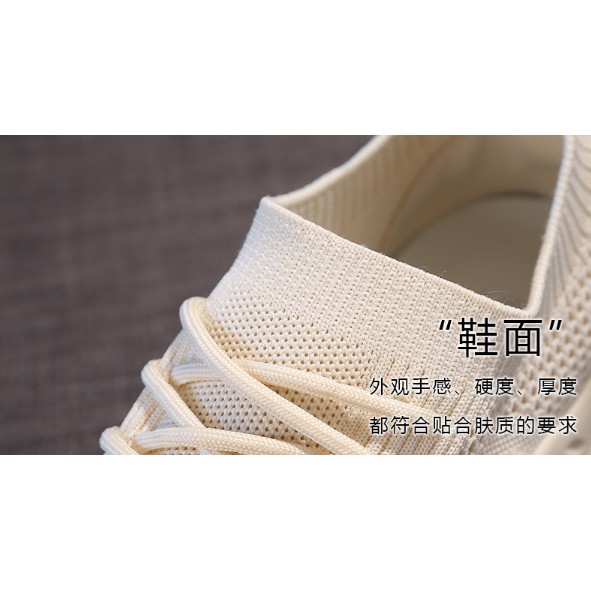 (3 Màu ) Giày Thể thao nữ cổ chun đế siêu mền kiểu dáng Hot Thu Đông 2020