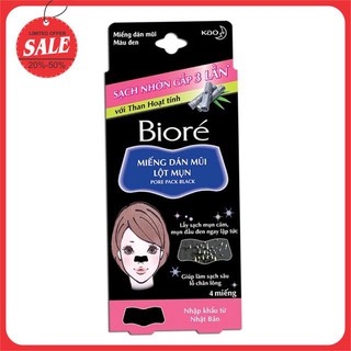 Miếng Dán Lột Mụn Biore Với Than Hoạt Tính Dành Cho Nữ
