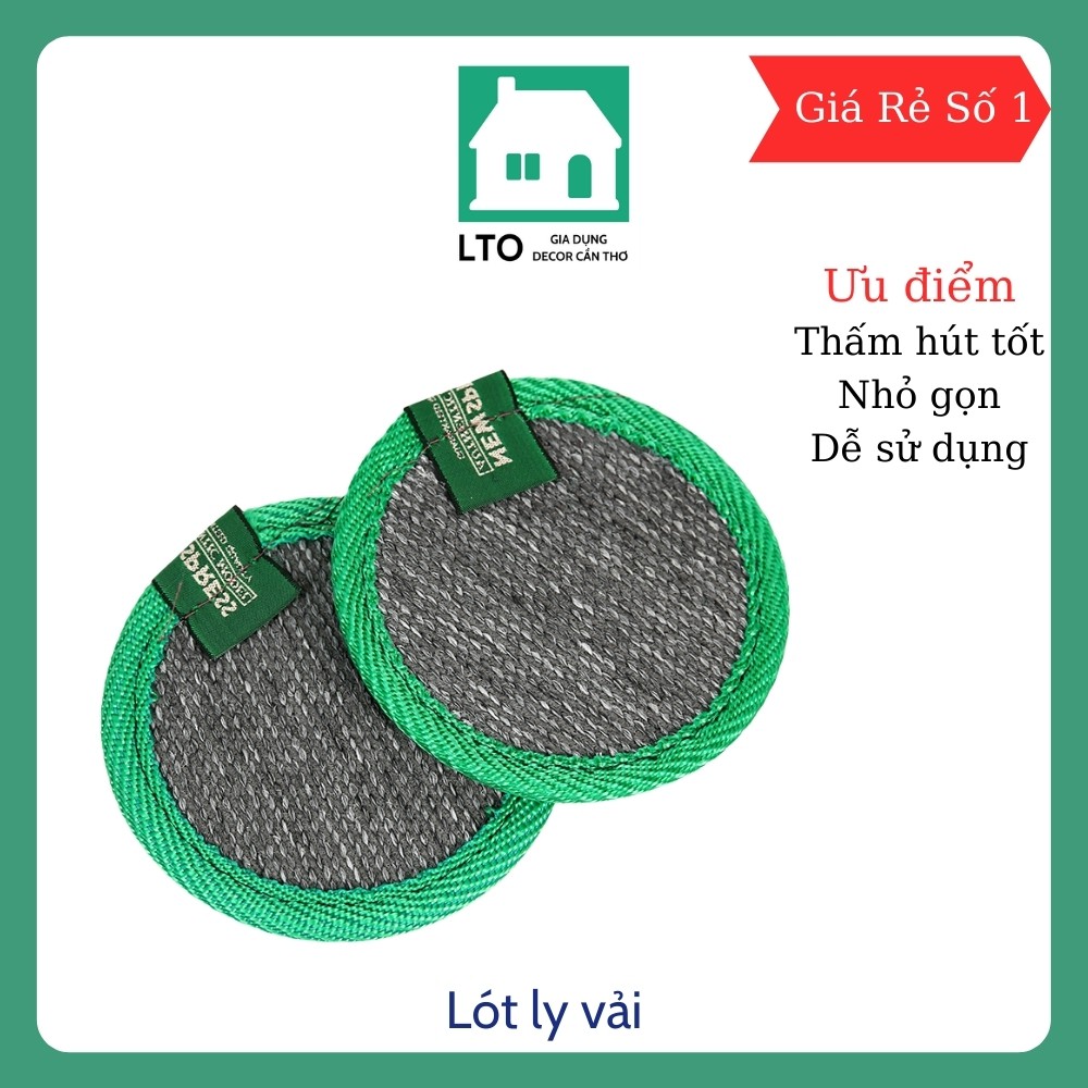 Lót Ly Siêu Thấm Lót Cốc Tiện Dụng Lúa Trà Ôn