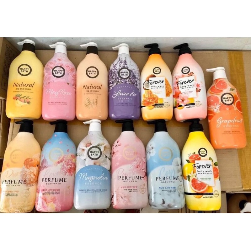 Sữa tắm Happy bath 900ml - Hàn Quốc ( mua 3 chai tặng kèm 1 Bánh xà Phòng ) | BigBuy360 - bigbuy360.vn