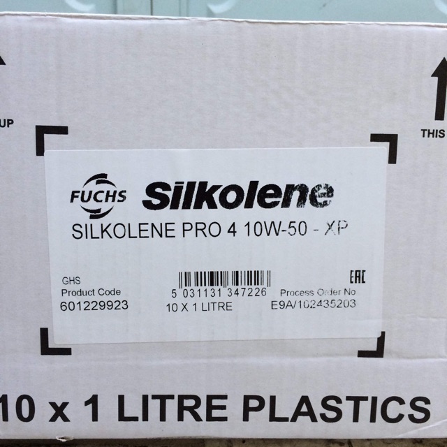 Nhớt Moto PKL Fuchs Silkolene Pro 4 10W-50 XP Fully Synthetic Gốc Ester - Made in UK