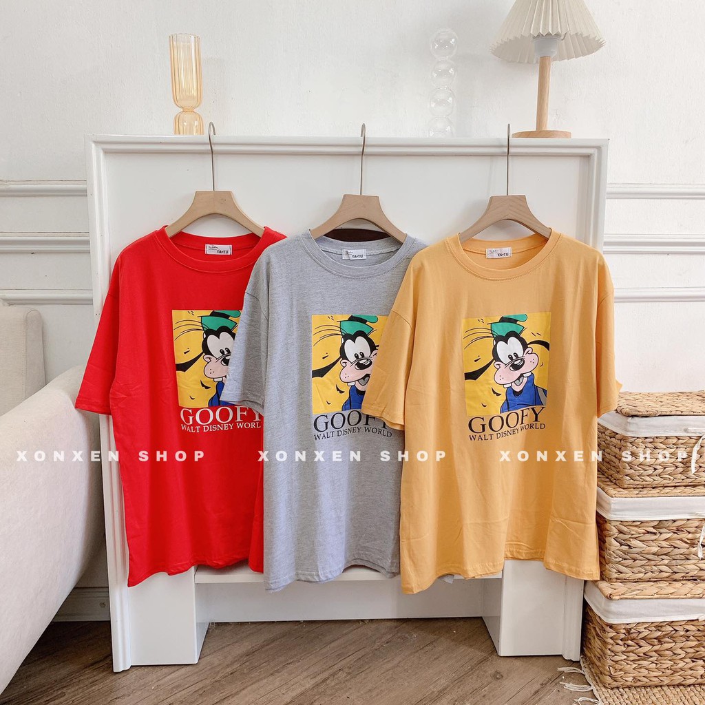 ÁO THUN FORM RỘNG IN HÌNH cá tính chất cotton thoáng mát Xonxen shop free size, mã 12