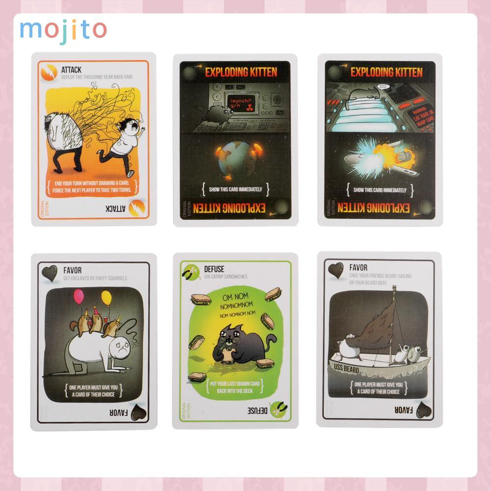 MOJITO Fun Table Card Imploding Exploding Kittens Card Family Gathering Game Gift