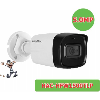 Camera HDCVI hồng ngoại 5.0 Megapixel DAHUA HAC-HFW1500TLP-A Hàng chính hãng bảo hành 2 năm