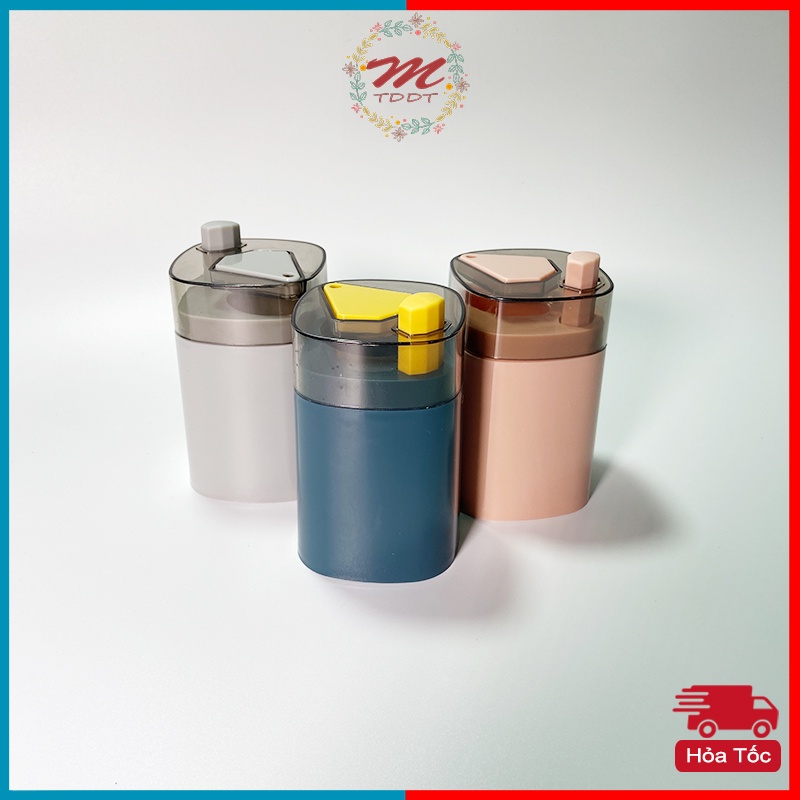 Hủ Đựng Tăm Xỉa Răng Cao Cấp Tự Động Thông Minh Chất Liệu Lúa Mạch Tổng Hợp - MTDDT