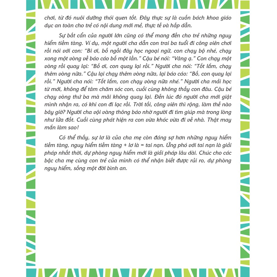 Sách: BK Nuôi Dưỡng Thói Quen Tốt Cho Trẻ - Thói Quen Tốt Về An Toàn