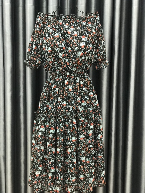 COM BO 02 ĐẦM MAXI BẸT VAI