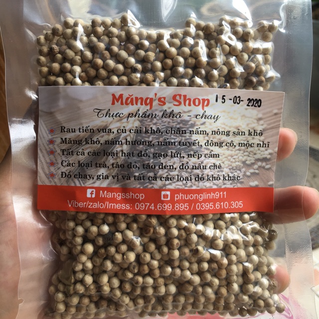 Hạt tiêu sọ gói 100g