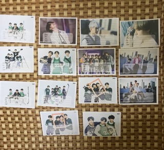 (2 mẫu)Set 14 nhãn vở BTS