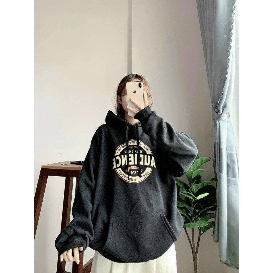 Áo Khoác Hoodie Kiểu Hoodie Chui Đầu AUDIENCE 1874 Có Túi Trước Bụng Siu Hot Thời Trang HHP Fashion