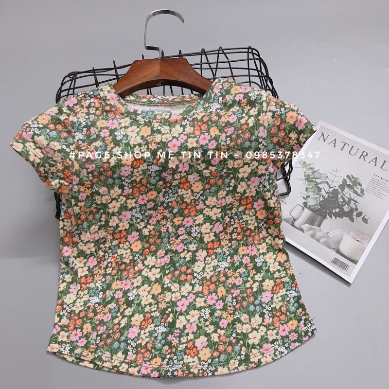 [OLDNAVY] áo cộc tay -chất cotton size) 18m(7-9kg) hoa nhí