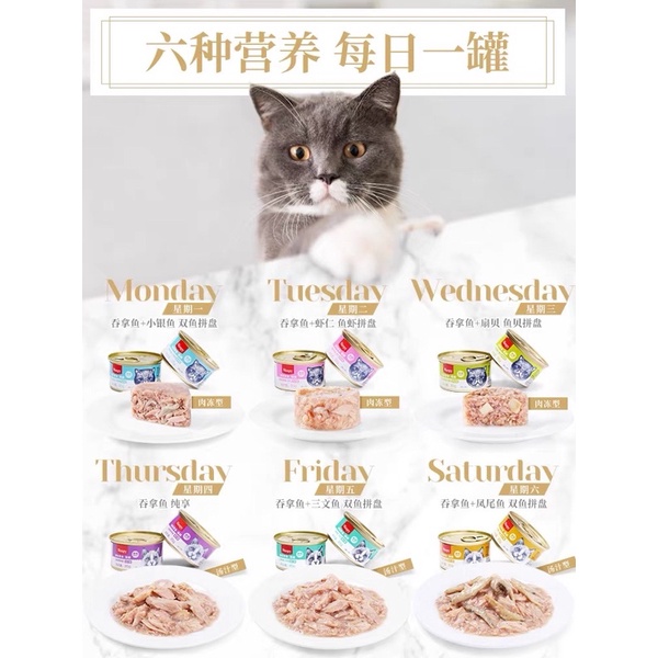 Wanpy Pate cho mèo tăng cân thức ăn cho mèo tăng cường ăn uống Surica WP03