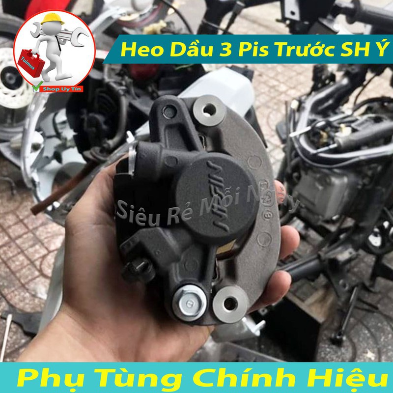 Heo Dầu Bánh Trước NISSIN Cho Honda SH Ý, SH VN, PS, Dylan, A Còng Tặng Kèm Bố Thắng