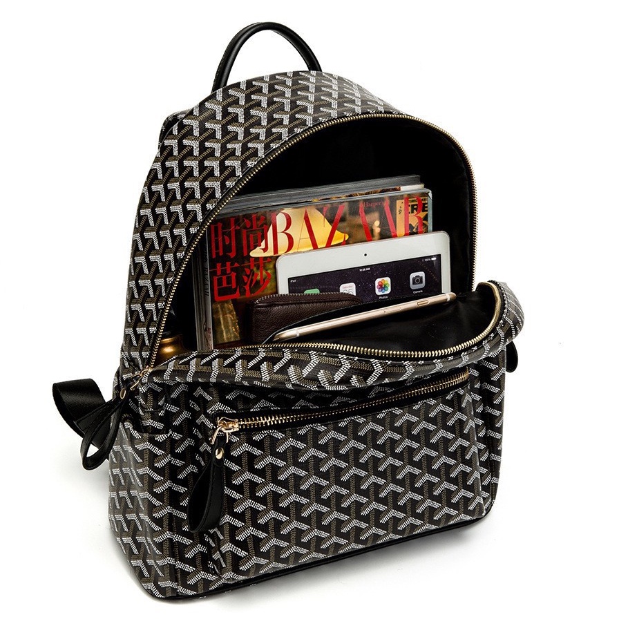 Balo đi học Balo da EDM nam nữ Cặp đi học Ba lô LV ulzzang unisex balo laptop da pu cặp sách học sinh chống nước