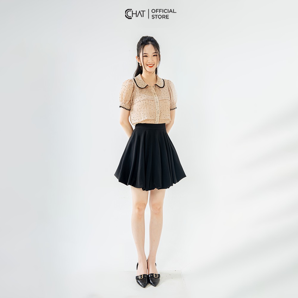 Chân váy nhún phồng gấu CCHAT