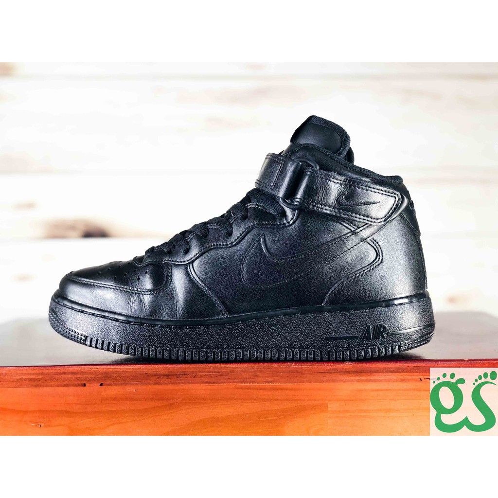 Giày Chính Hãng 2hand Nike Air Force 1 Mid All Black