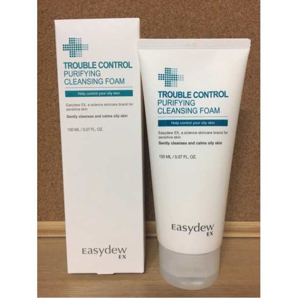 [CHÍNH HÃNG] Easydew EX Gel Rửa Mặt Ngừa Mụn Trouble Control Purifying Cleansing Foam 150ml