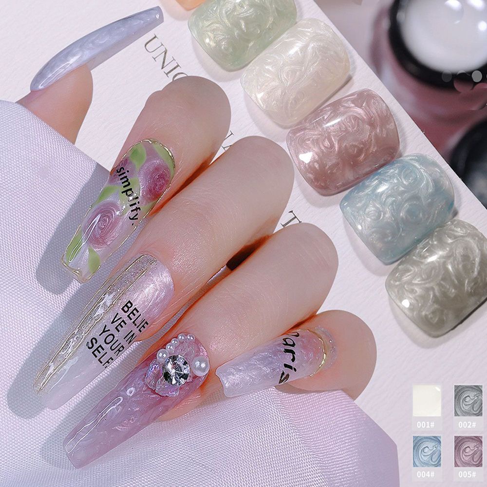 [Hàng mới về] Lọ gel sơn móng tay thiết kế màu sắc aurora đẹp mắt DIY