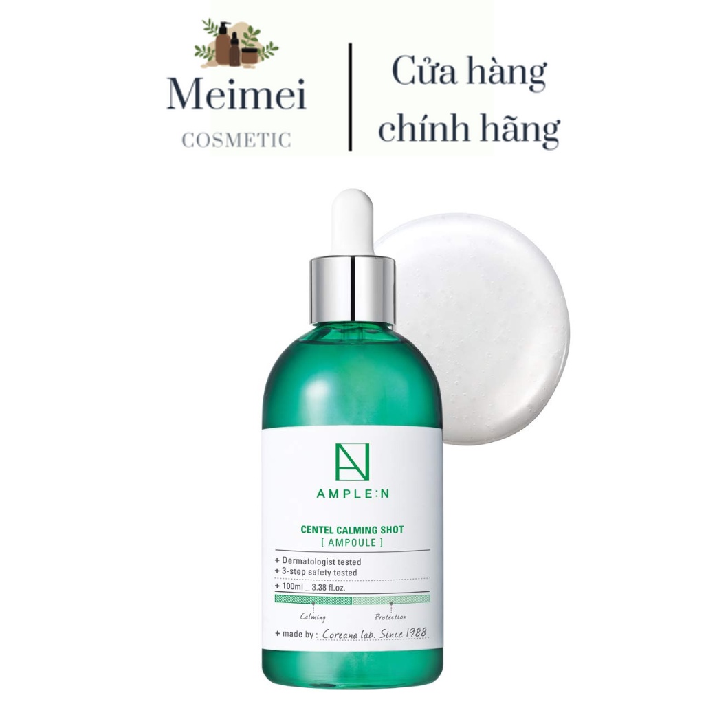 Tinh Chất Tế Bào Gốc Rau Má Phục Hồi Da Ample:N Centel Calming Shot Ampoule