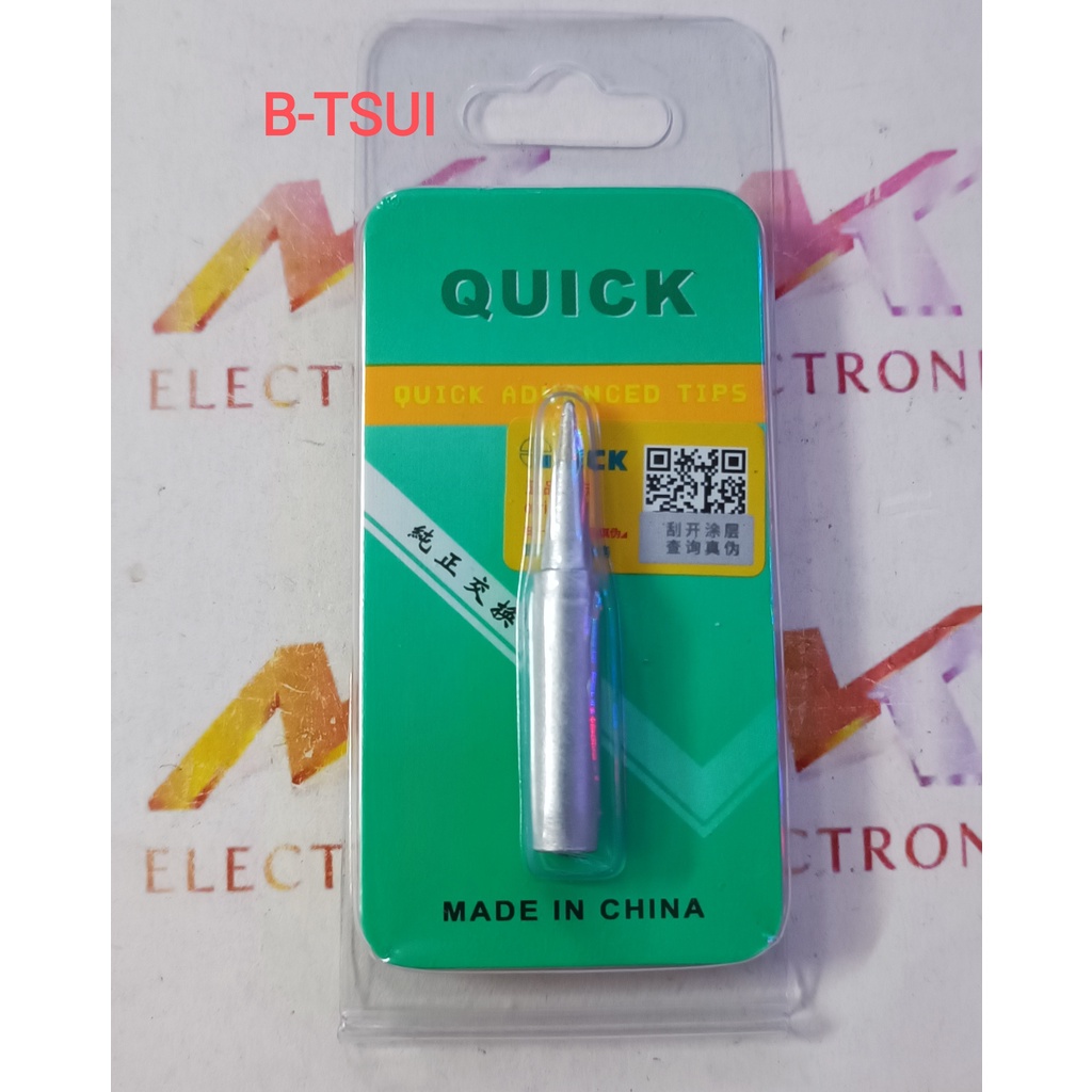 Mũi hàn thẳng nhọn đầu mũi tròn QUICK B-TSUI Chính hãng mới 100% (CÁI)